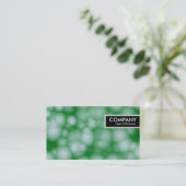 Edge-Label - Groene belletjes Visitekaartje (Staand voorkant)
