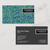 Edge-Label - Groene blauwe marmer Visitekaartje (Voorkant / Achterkant)