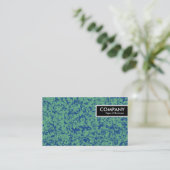 Edge-Label - Groene blauwe marmer Visitekaartje (Staand voorkant)