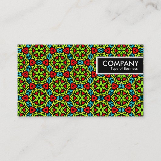 Edge-Label - groene ventilator geometrisch Visitekaartje (Voorkant)