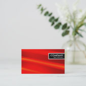 Edge-Label - Hot Red 01 Visitekaartje (Staand voorkant)