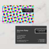 Edge-Label - Kleur halftoonpatroon Visitekaartje (Voorkant / Achterkant)