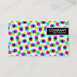 Edge-Label - Kleur halftoonpatroon Visitekaartje