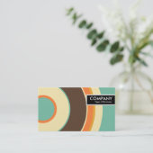 Edge-Label - kleurrijke cirkel 02 Visitekaartje (Staand voorkant)