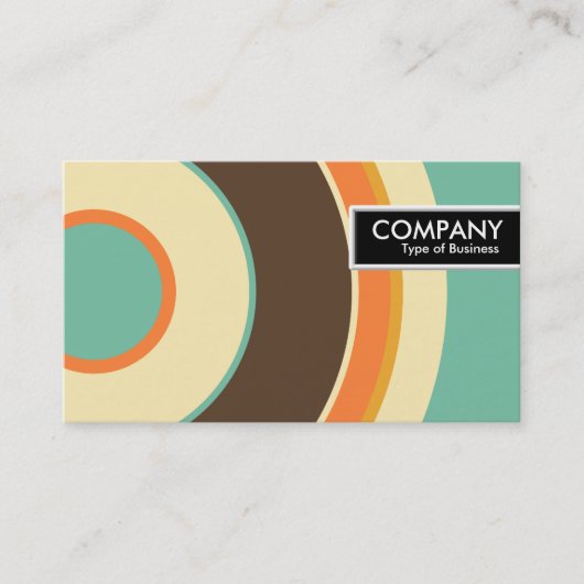 Edge-Label - kleurrijke cirkel 02 Visitekaartje (Voorkant)