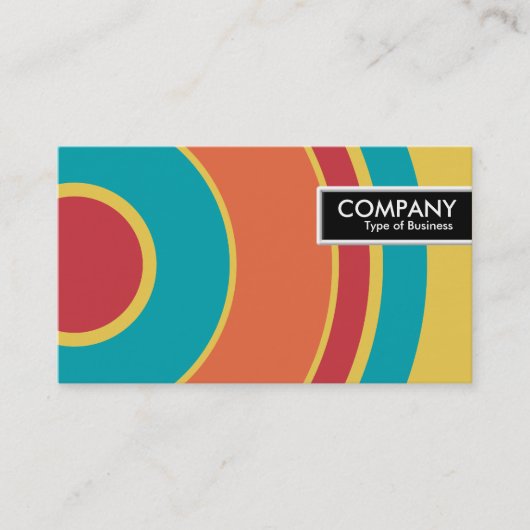 Edge-Label - kleurrijke cirkel 05 Visitekaartje (Voorkant)