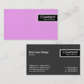 Edge-Label - Lila geverfd Canvas Visitekaartje (Voorkant / Achterkant)