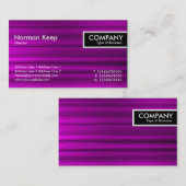 Edge-Label - Magenta-penseelstructuur in penseel Visitekaartje (Voorkant / Achterkant)