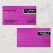 Edge-Label - Magenta-penseelstructuur in penseel Visitekaartje (Voorkant / Achterkant)