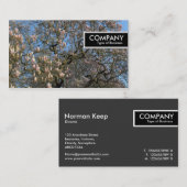 Edge-Label - Magnolia Trees in bloesem Visitekaartje (Voorkant / Achterkant)