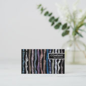 Edge-Label - Minerale stripes Visitekaartje (Staand voorkant)