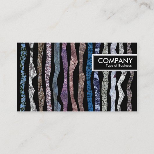 Edge-Label - Minerale stripes Visitekaartje (Voorkant)
