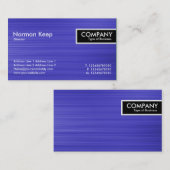 Edge-Label - Penseelblauwe structuur Visitekaartje (Voorkant / Achterkant)