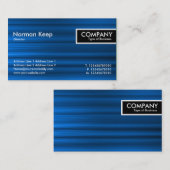 Edge-Label - Penseelblauwe structuur Visitekaartje (Voorkant / Achterkant)