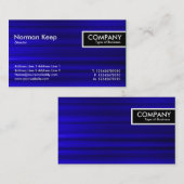 Edge-Label - PenseelblauwTextuur Visitekaartje (Voorkant / Achterkant)