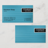 Edge-Label - Penseelkleurige lichtblauwe textuur Visitekaartje (Voorkant / Achterkant)