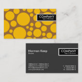 Edge-Label - Poettering - bruin Visitekaartje (Voorkant / Achterkant)