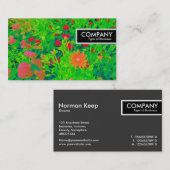 Edge-Label - Psychedelic Flower Bed Visitekaartje (Voorkant / Achterkant)