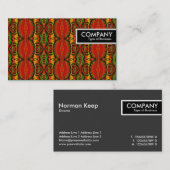 Edge-Label - Retro-patroon Visitekaartje (Voorkant / Achterkant)