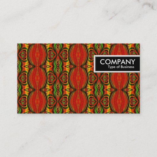 Edge-Label - Retro-patroon Visitekaartje (Voorkant)