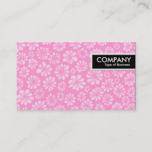 Edge-Label - Roze Floral Visitekaartje