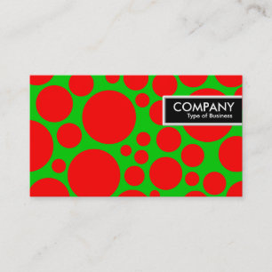 Edge-Label - Spotty - Rood op groen Visitekaartje