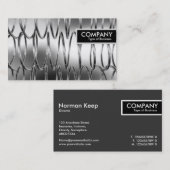 Edge-Label - Springs B&W Visitekaartje (Voorkant / Achterkant)