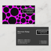 Edge-Label - Sterkte - zwart op magenta Visitekaartje (Voorkant / Achterkant)