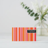 Edge-Label - Stripes 01 Visitekaartje (Staand voorkant)