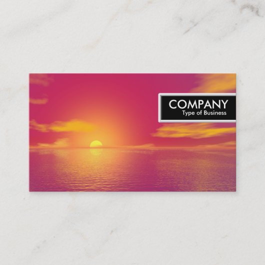 Edge-Label - Sunrise Sunset Visitekaartje (Voorkant)