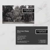 Edge Label - Trees, Bute Park, Cardiff - WarmBW (Voorkant / Achterkant)