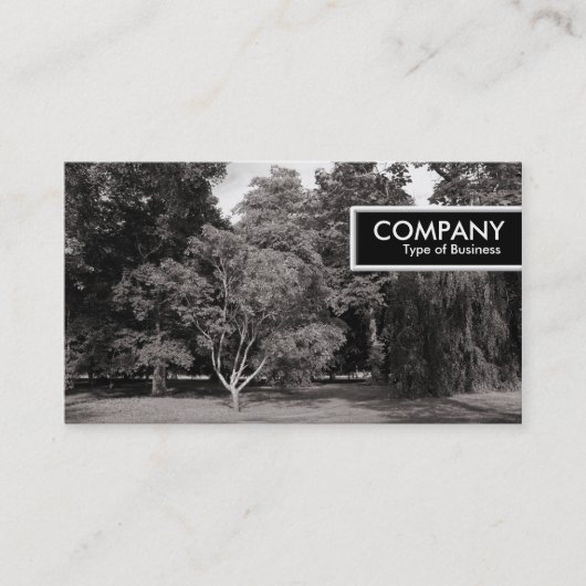 Edge Label - Trees, Bute Park, Cardiff - WarmBW (Voorkant)