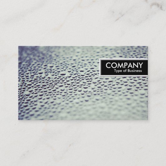 Edge Label - Waterdruppels op glas 01 (Voorkant)