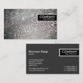 Edge Label - Waterdruppeltjes op Glass 02 (Voorkant / Achterkant)