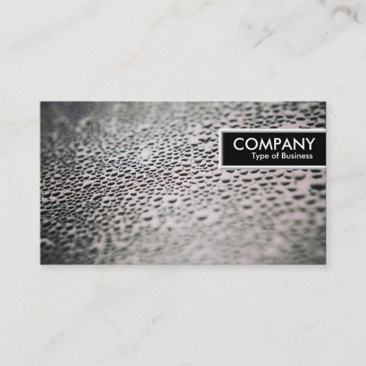 Edge Label - Waterdruppeltjes op Glass 02 (Voorkant)