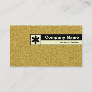 Edge Labeled - Golden Embossed Tex Visitekaartje