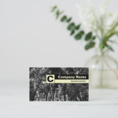 Edge Labelmonogram - Woodland Canopy Visitekaartje (Staand voorkant)