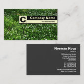 Edge Labelmonogram - Woodland Flowers Visitekaartje (Voorkant / Achterkant)