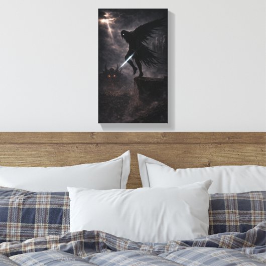 Edge of Judgment Canvas Afdruk (Insitu (Slaapkamer))