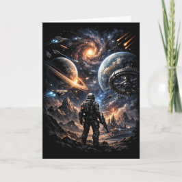 Edge of the Galaxy Feestdagen Kaart