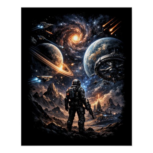 Edge of the Galaxy Perfect Poster (Voorkant)