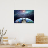 Edge of the Multiverse: Contemplative Space Art Poster (Keuken)
