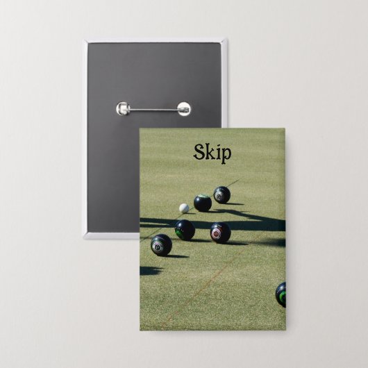 Edge of Victory: een close call bij Lawn Bowls Button (Voorkant / Achterkant)
