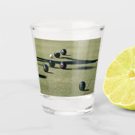 Edge of Victory: een close call bij Lawn Bowls Shot Glas