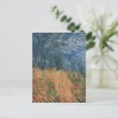 Edge of Wheatfield met Poppies Van Gogh Fine Art Briefkaart (Staand voorkant)