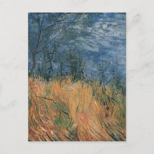Edge of Wheatfield met Poppies Van Gogh Fine Art Briefkaart