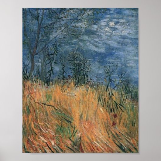 Edge of Wheatfield met Poppies Van Gogh Fine Art Poster (Voorkant)