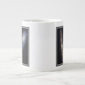 Edge-On Galaxy NGC 4302 & gekantelde Galaxy NGC 42 Grote Koffiekop (Voorkant)