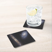 Edge-On Galaxy NGC 4302 & gekantelde Galaxy NGC 42 Kartonnen Onderzetters (Insitu)