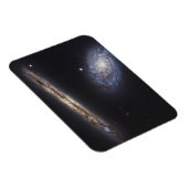 Edge-On Galaxy NGC 4302 & gekantelde Galaxy NGC 42 Magneet (Rechterzijde)